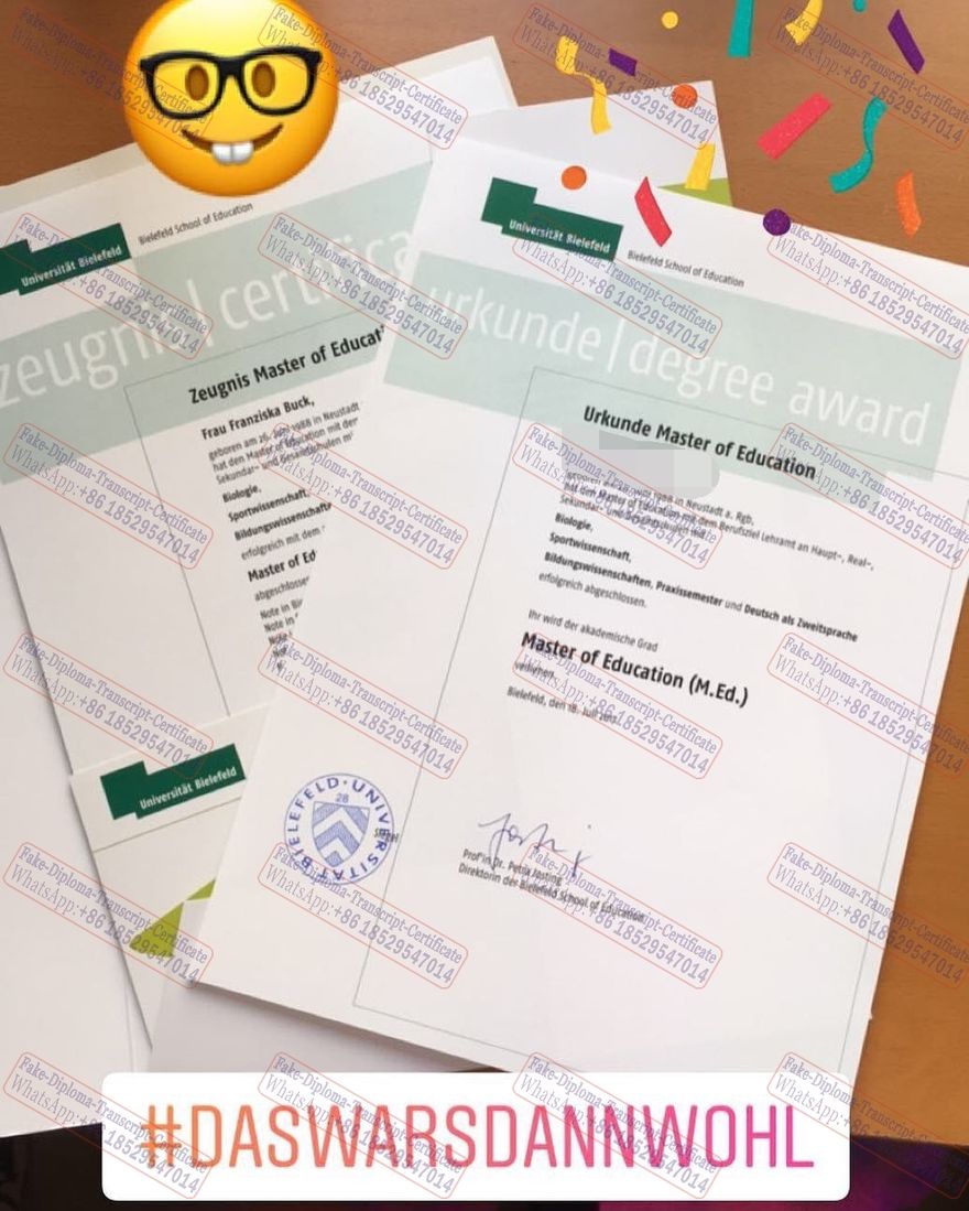 Best Fake Bielefeld University Certificate