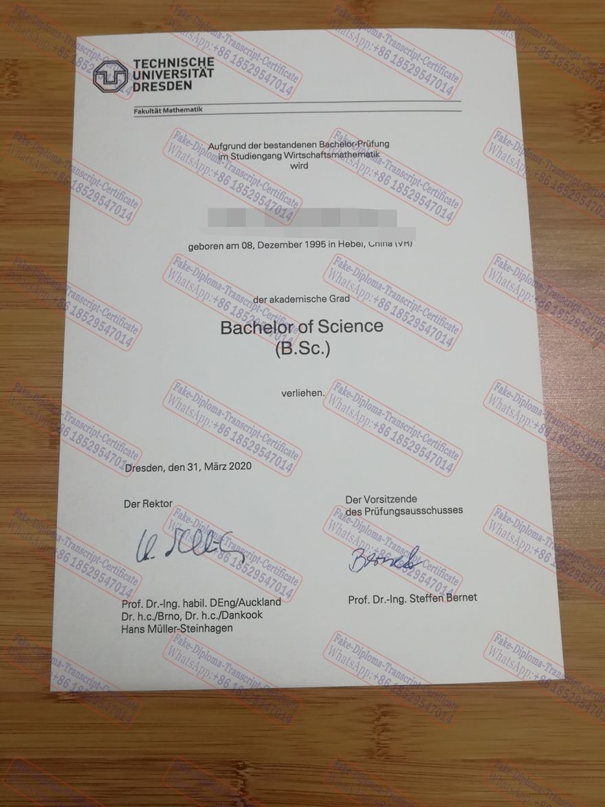 Best Fake Dresden University of Technology Diploma