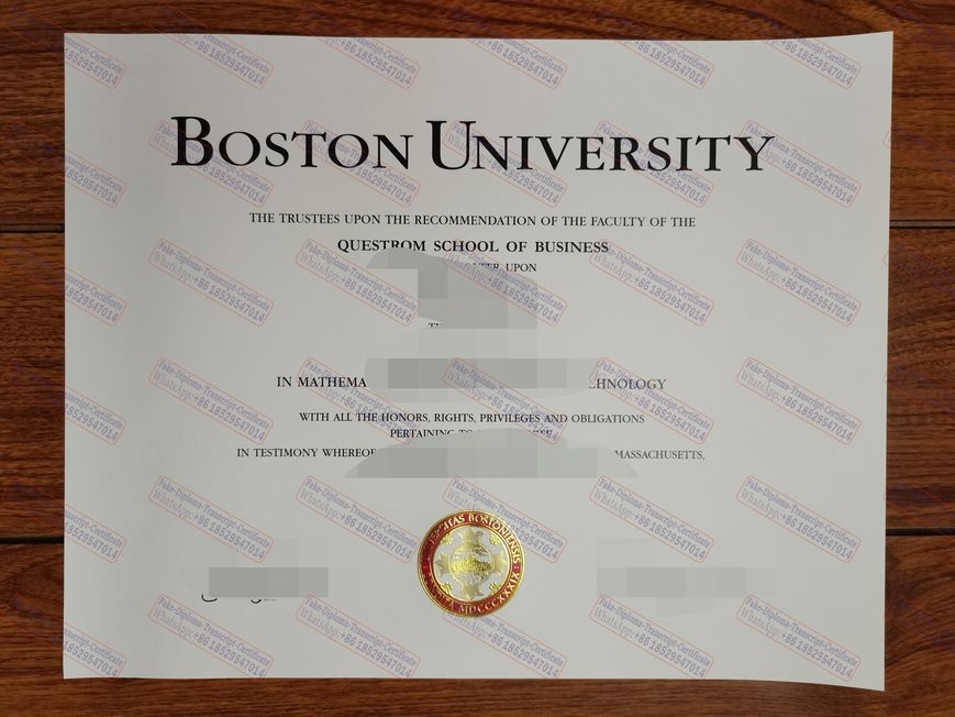 Best Fake How to create fake Boston University Certificate Degree