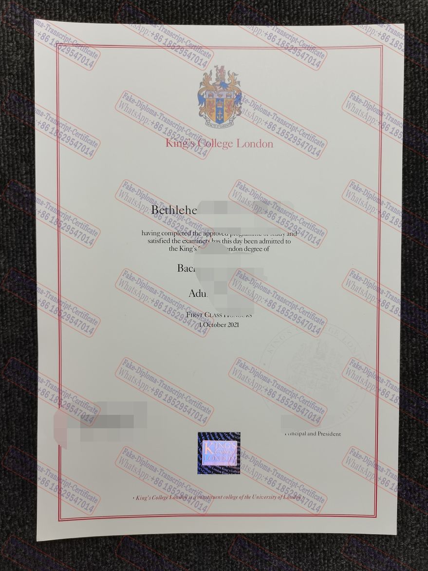 Best Fake Kings College London Certificate