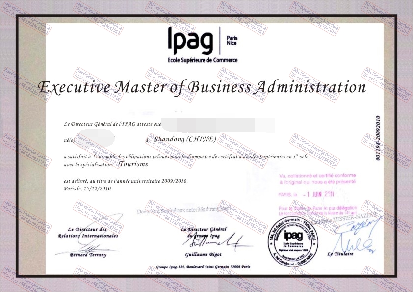 Best Fake LIPAG Business School Diploma