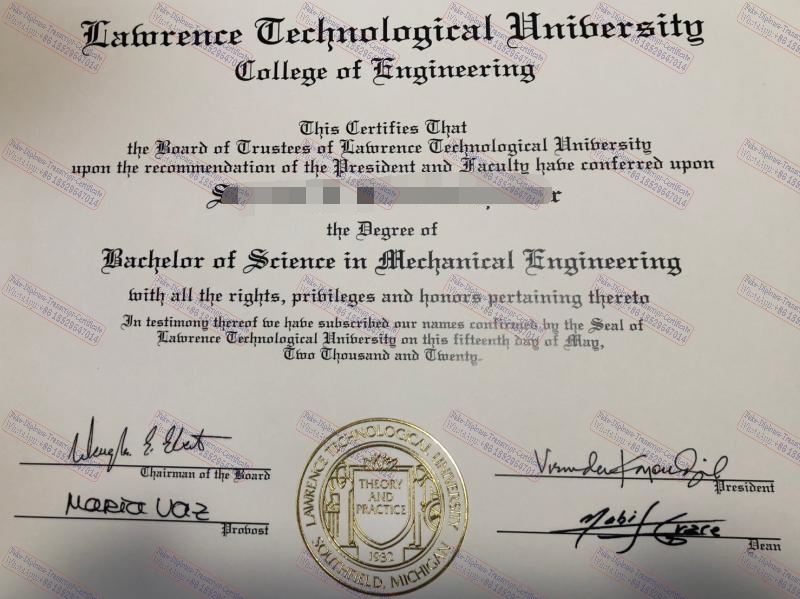 Best Fake Lawrence Technological University Degree