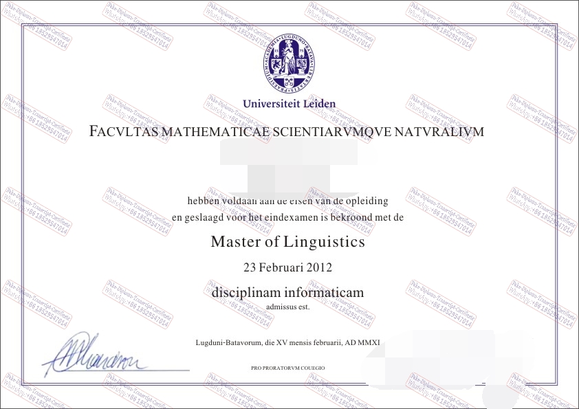 Best Fake Leiden University Certificate