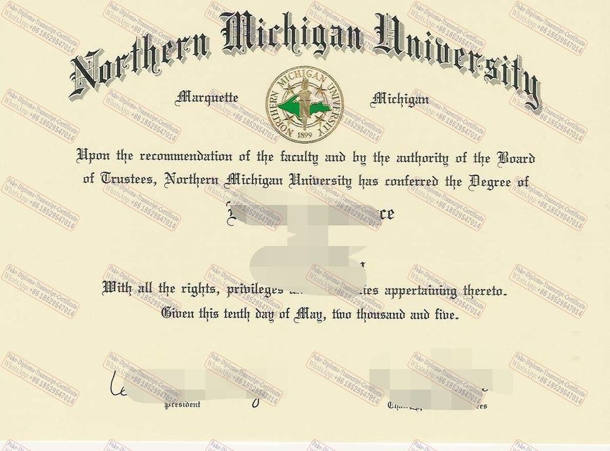 Best Fake Northern Michigan University Certificate