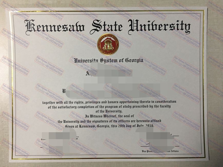 Best Fake Purchase phony Kennesaw State University Diploma Degree