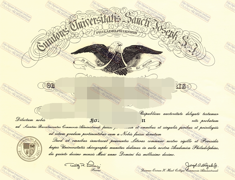 Best Fake Saint Josephs University Certificate