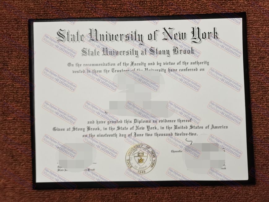 Best Fake Stony Brook University Certificate