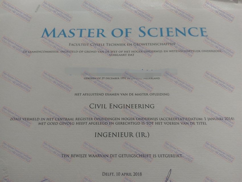 Best Fake Technische Universiteit Delft Certificate