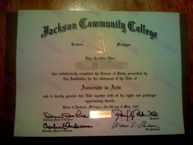 Best Fake The best website to buy fake Jackson Community College Certificate Degree