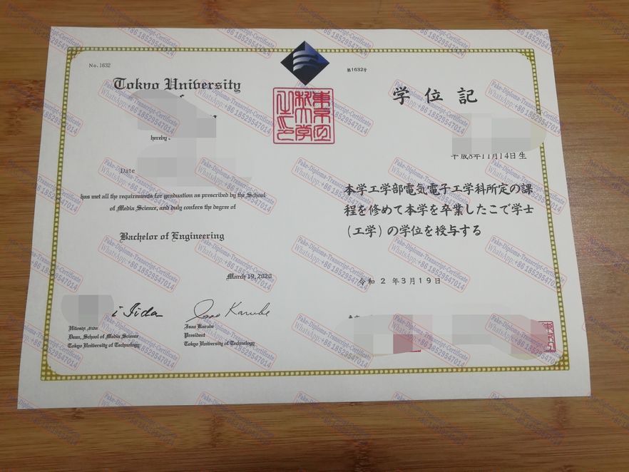 Best Fake Tokyo University of Technology Degree