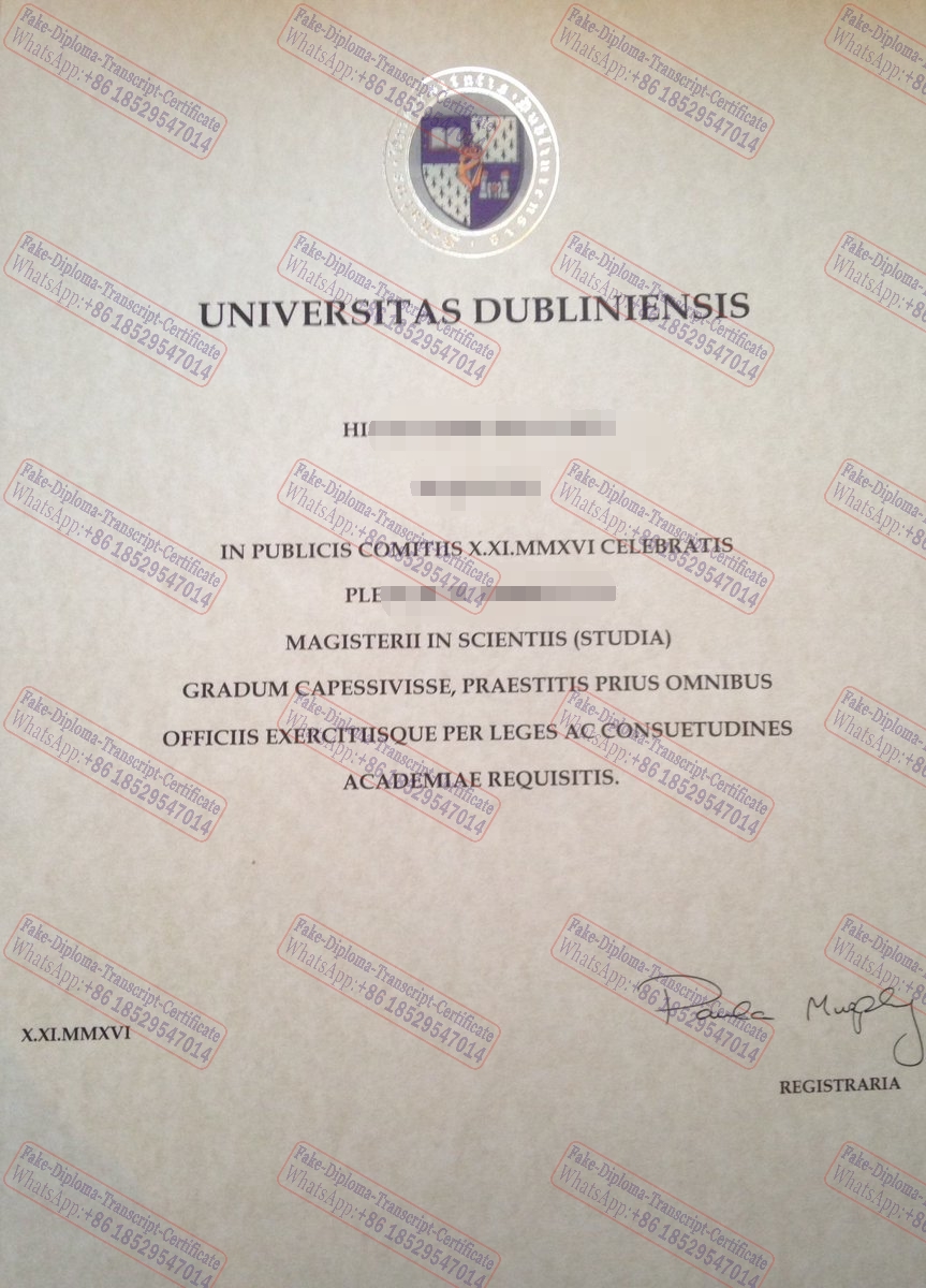 Best Fake University of Dublin Diploma