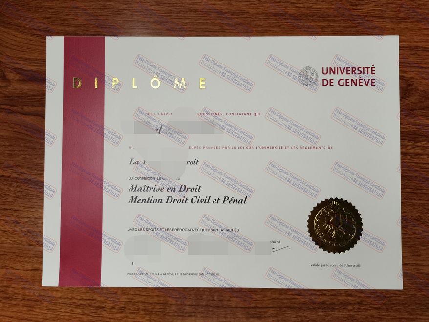 Best Fake University of Geneva Certificate