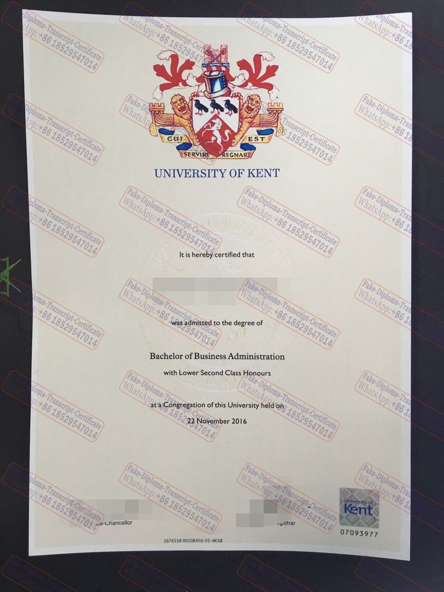 Best Fake University of Kent Degree