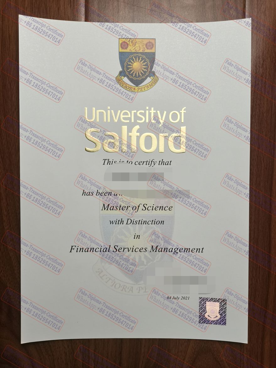 Best Fake University of Salford Degree