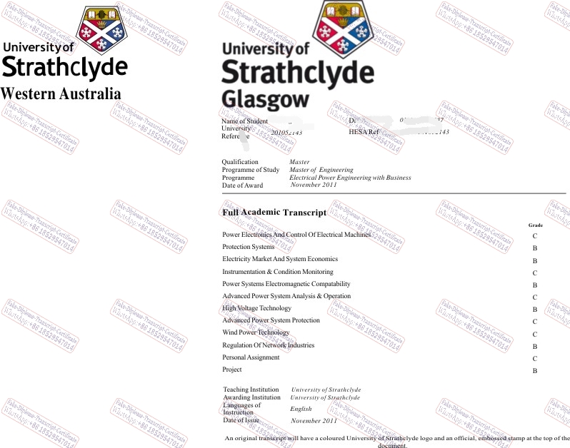 Best Fake University of Strathclyde Diploma