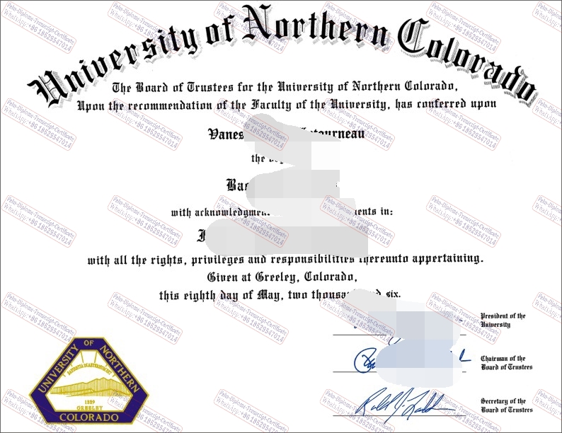 Best Fake University of northern colorado Diploma