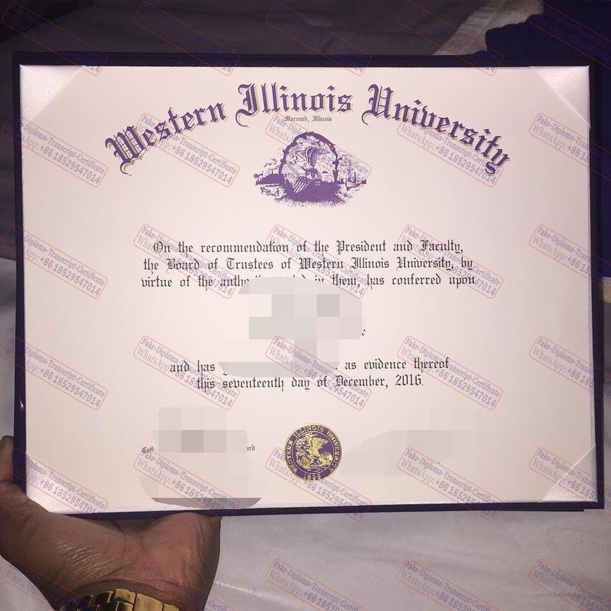 Best Fake Western Illinois University Diploma