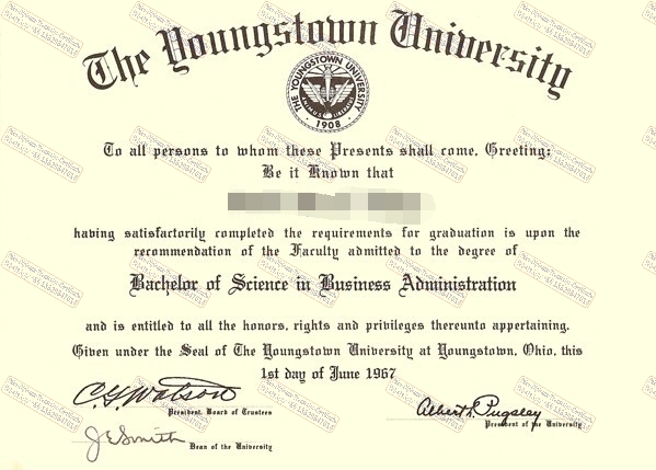 Best Fake Youngstown State University Degree