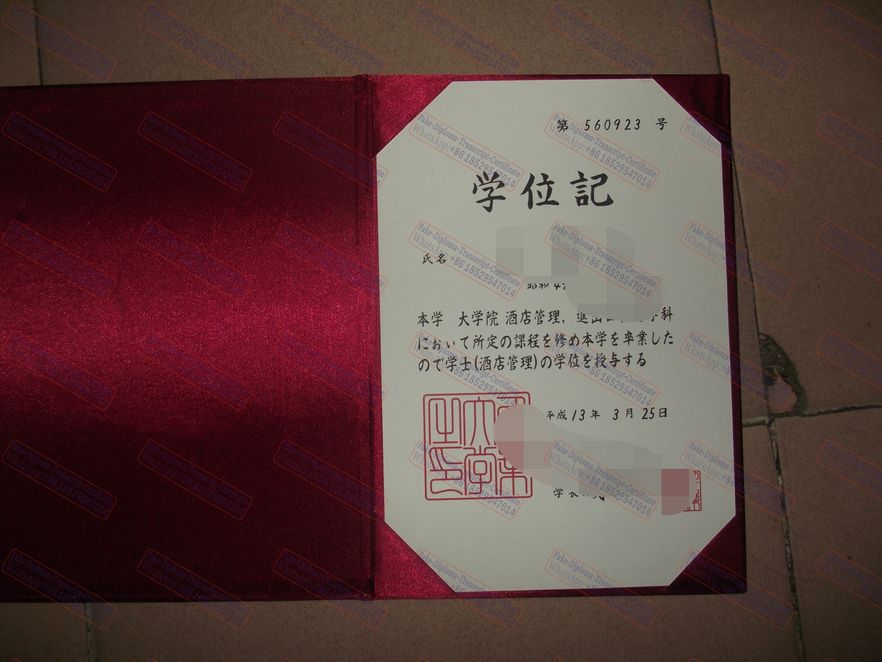 Buy fake Chiba University Certificate