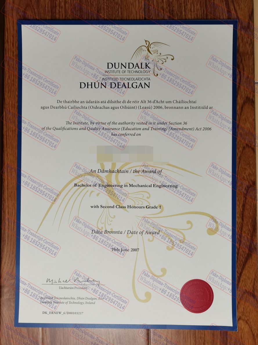 Buy fake Dundalk Institute of Technology Diploma