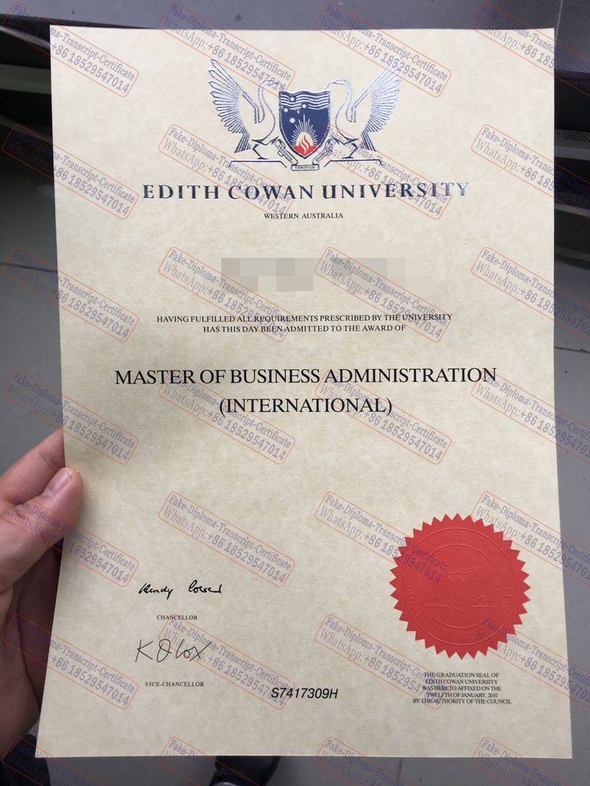 Buy fake Edith Cowan university Diploma