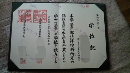 Buy fake Kurume University Diploma