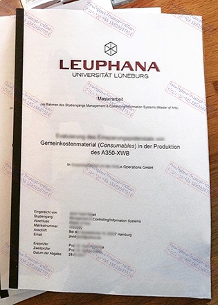 Buy fake Leuphana University of Lüneburg Diploma