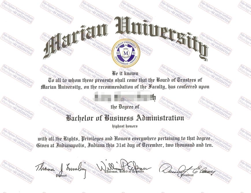 Buy fake Marian University Degree