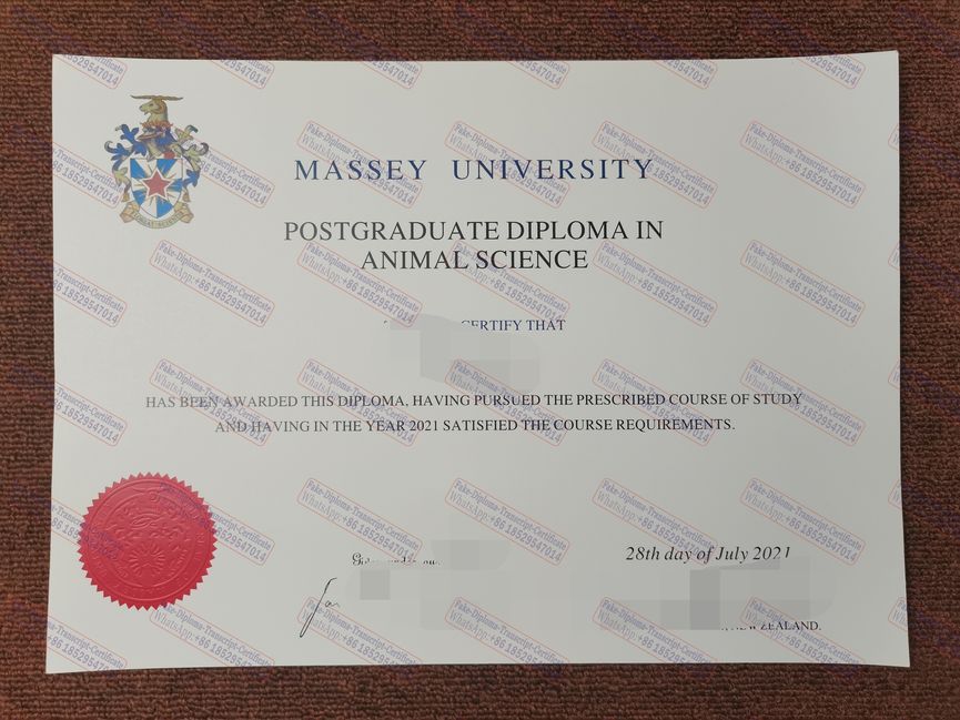 Buy fake Massey University Diploma