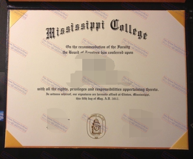 Buy fake Mississippi College Diploma