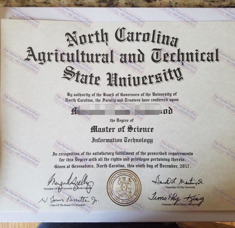 Buy fake North Carolina Agricultural and Technical State University Degree