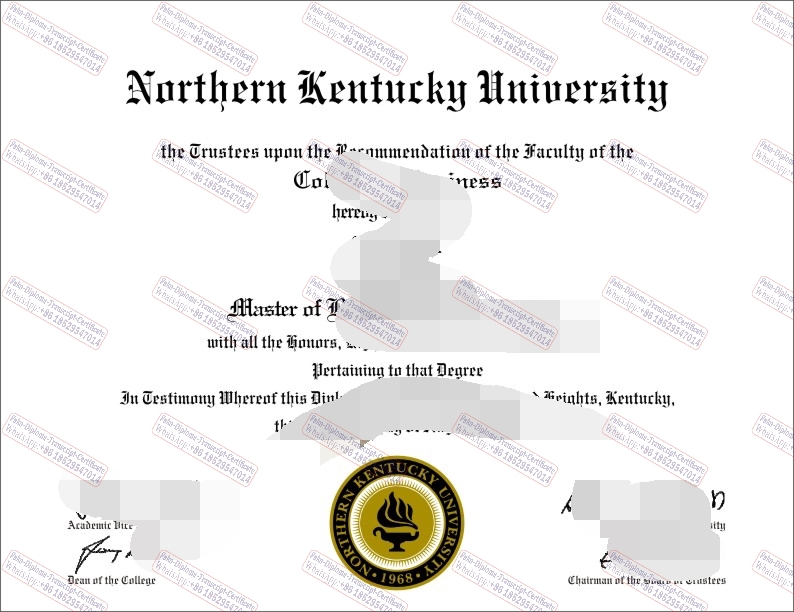 Buy fake Northern Kentucky University Certificate