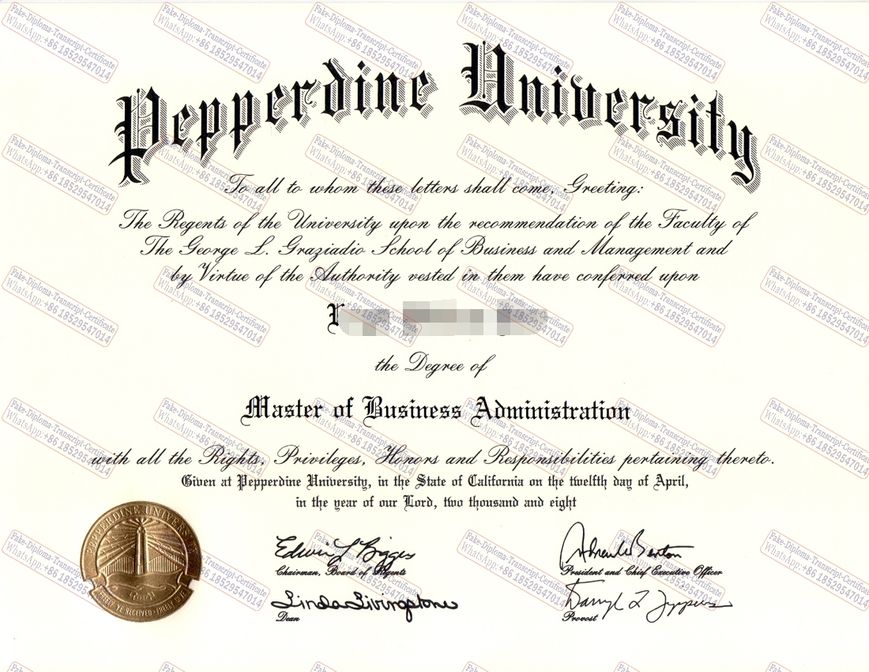 Buy fake Pepperdine University Degree