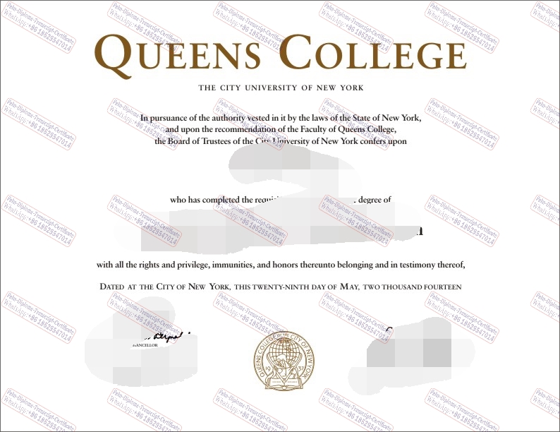 Buy fake Queens College, City University of New York Diploma