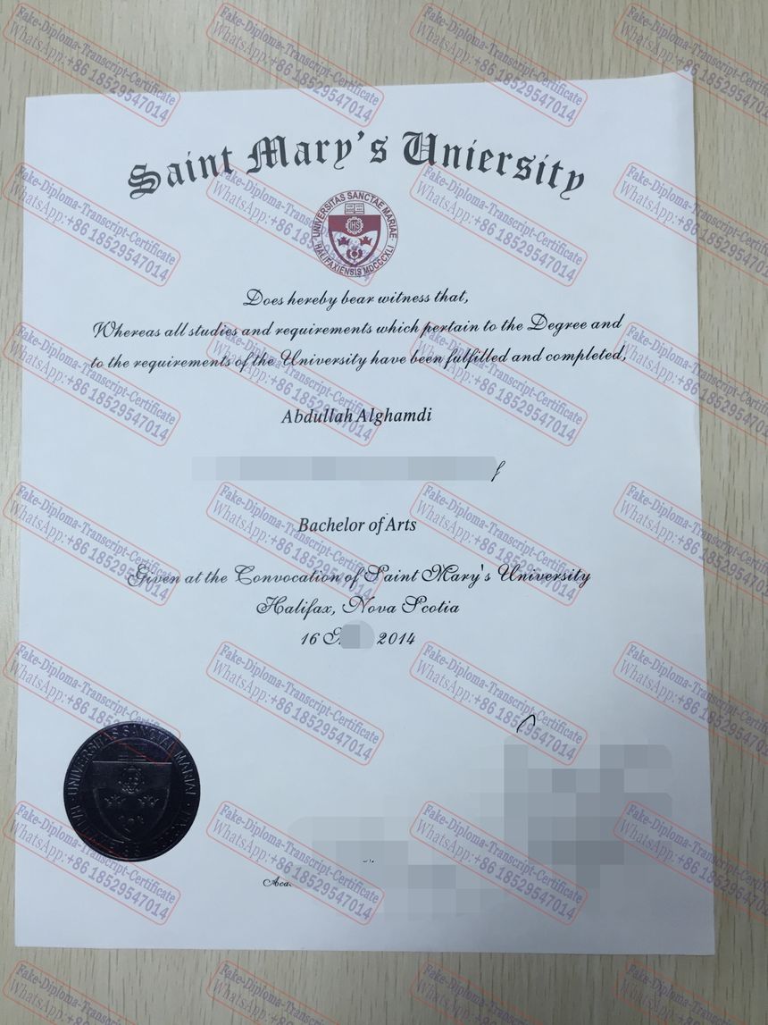 Buy fake Saint Marys University Diploma