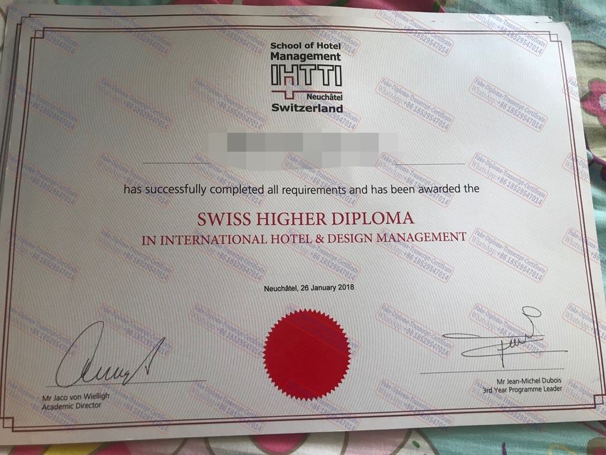 Buy fake School of Hotel Management Neuchatel Switzerland Degree