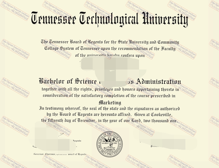 Buy fake Tennessee Tech University Degree