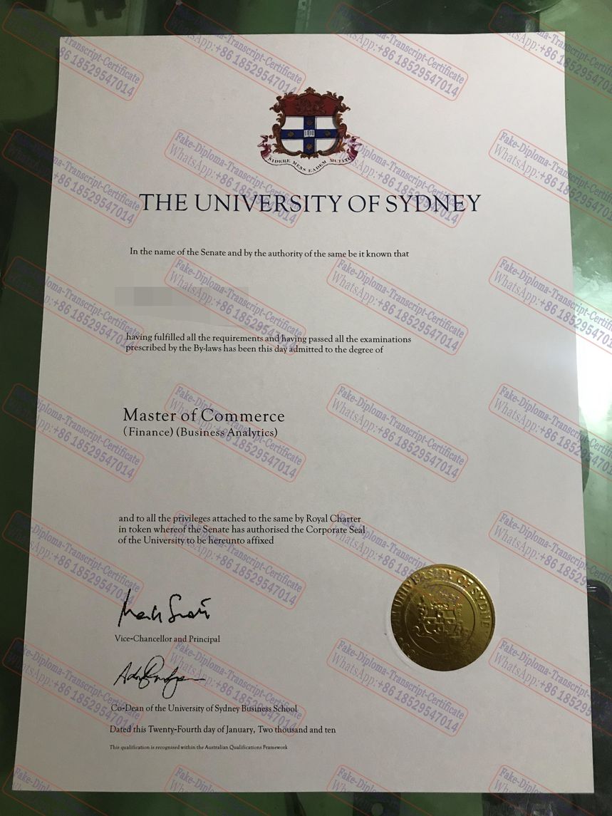 Buy fake The University of Sydney Diploma