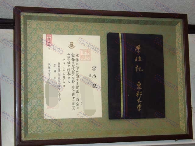 Buy fake Toho University Omori Campus Certificate