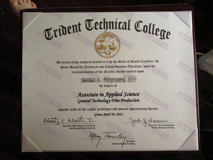 Buy fake Trident Technical College Diploma