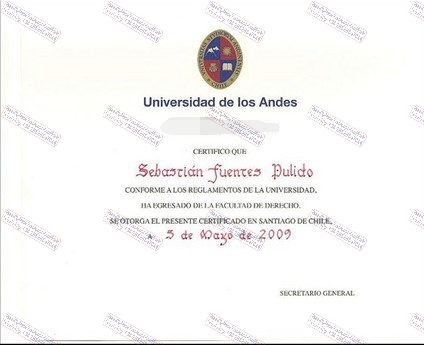 Buy fake Universidad de Los Andes Degree