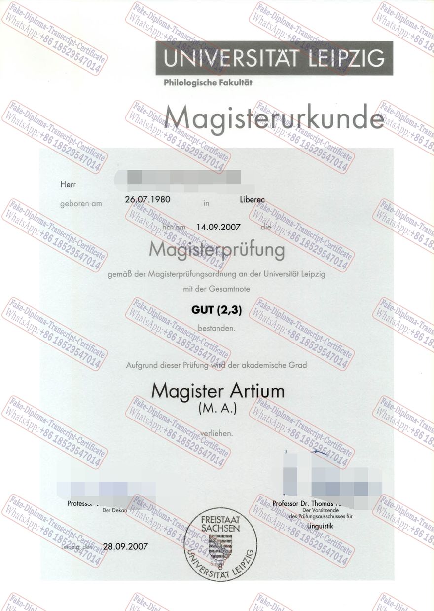 Buy fake Universitat Leipzig Diploma