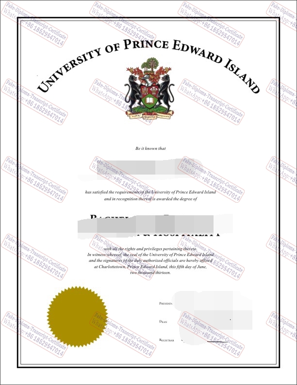 Buy fake University of Prince Edward Island Certificate