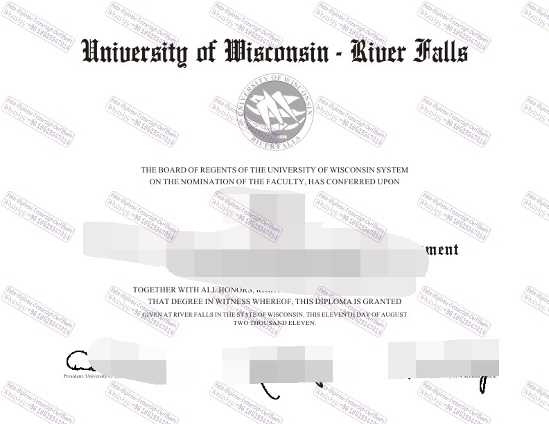 Buy fake University of Wisconsin River Falls Certificate