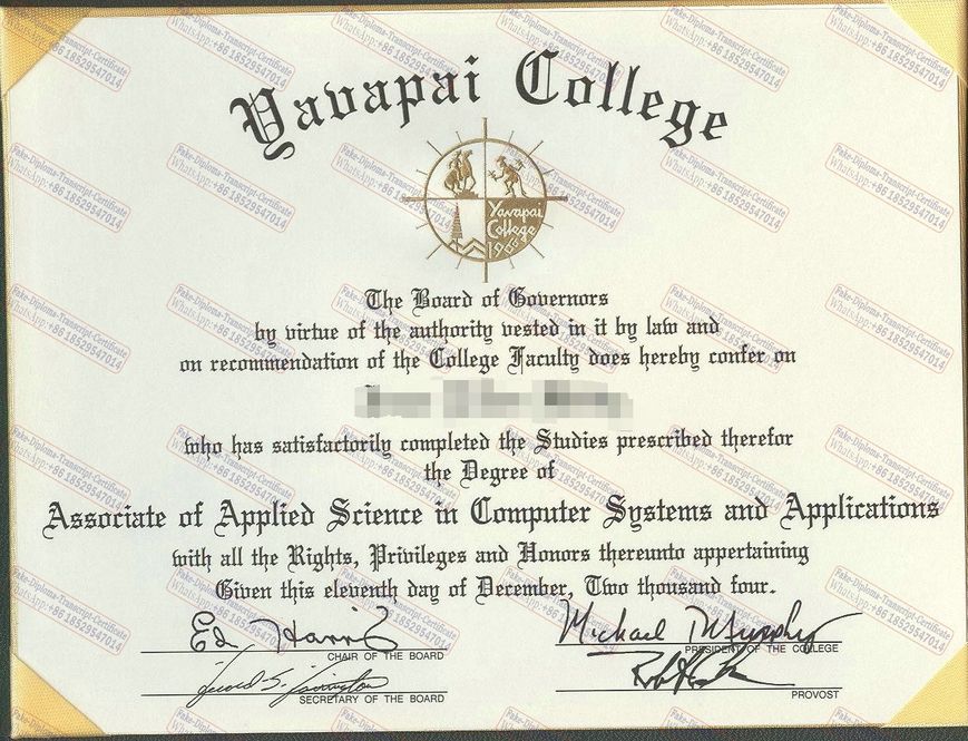 Buy fake Yavapai College Degree