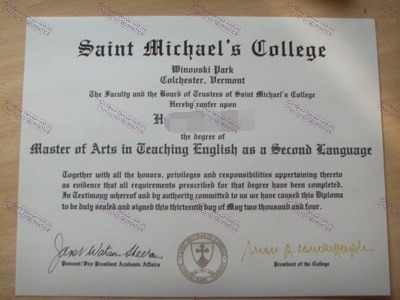 Buy fake mSaint Michaels College Certificate