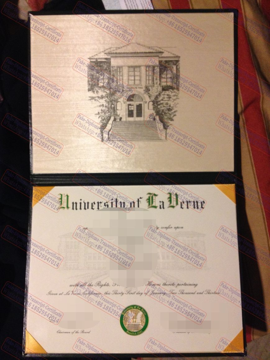 Buy fake the University of La Verne Certificate