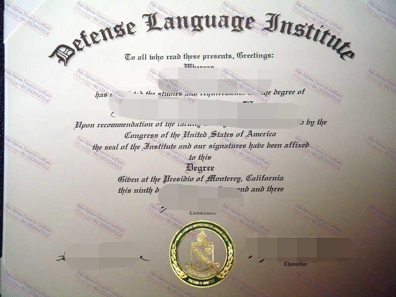 Copy Fake Defense Language Institute Diploma