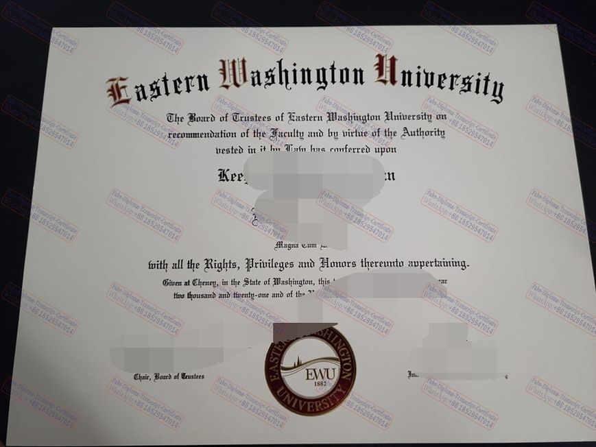 Copy Fake Eastern Washington University Diploma