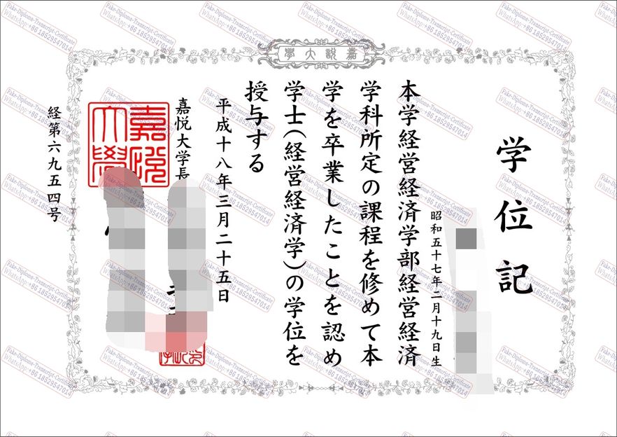 Copy Fake Kaetsu University Degree